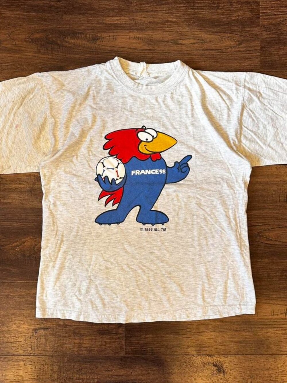 1998 FRANCE WORLD CUP FOOTIX MASCOT TEE SIZE L